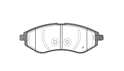 Комплект тормозных колодок OPEN PARTS BPA0986.02