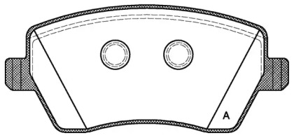 Комплект тормозных колодок OPEN PARTS BPA0987.00