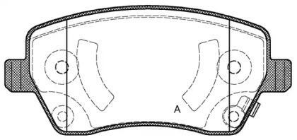 Комплект тормозных колодок OPEN PARTS BPA0987.02