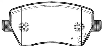 Комплект тормозных колодок OPEN PARTS BPA0987.11