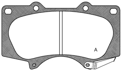 Комплект тормозных колодок OPEN PARTS BPA0988.00