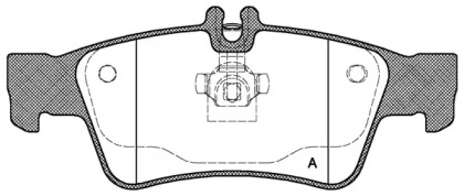 Комплект тормозных колодок OPEN PARTS BPA0991.00