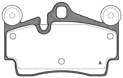 Комплект тормозных колодок OPEN PARTS BPA0996.00