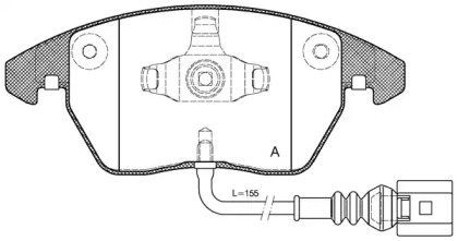 Комплект тормозных колодок OPEN PARTS BPA1030.01