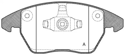 Комплект тормозных колодок OPEN PARTS BPA1030.10