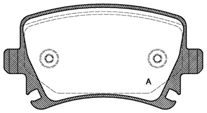 Комплект тормозных колодок OPEN PARTS BPA1031.00