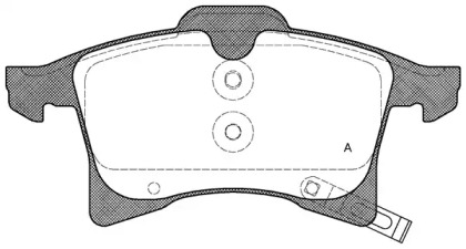 Комплект тормозных колодок OPEN PARTS BPA1036.02