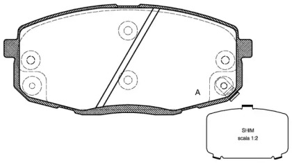 Комплект тормозных колодок OPEN PARTS BPA1038.12