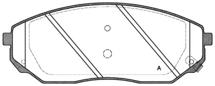 Комплект тормозных колодок OPEN PARTS BPA1041.02