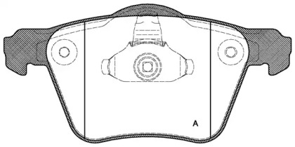 Комплект тормозных колодок OPEN PARTS BPA1043.00