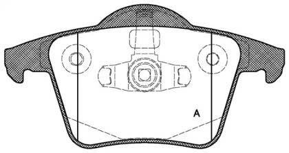 Комплект тормозных колодок OPEN PARTS BPA1044.00