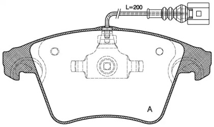 Комплект тормозных колодок OPEN PARTS BPA1045.01