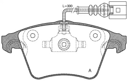 Комплект тормозных колодок OPEN PARTS BPA1045.22