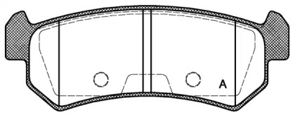 Комплект тормозных колодок OPEN PARTS BPA1048.00