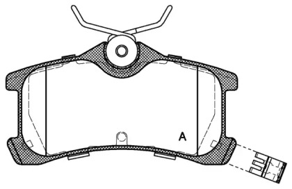 Комплект тормозных колодок OPEN PARTS BPA1050.02