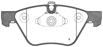 Комплект тормозных колодок OPEN PARTS BPA1052.00