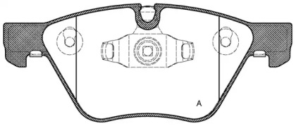 Комплект тормозных колодок OPEN PARTS BPA1052.10