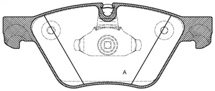 Комплект тормозных колодок OPEN PARTS BPA1052.30