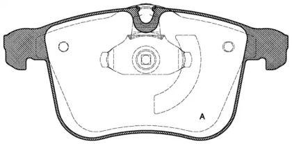 Комплект тормозных колодок OPEN PARTS BPA1053.00