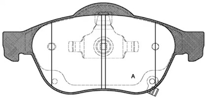 Комплект тормозных колодок OPEN PARTS BPA1054.02