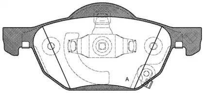 Комплект тормозных колодок OPEN PARTS BPA1068.02