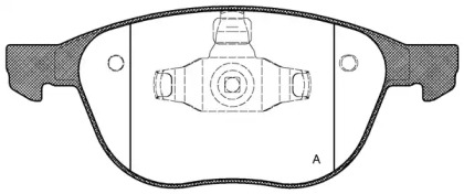 Комплект тормозных колодок OPEN PARTS BPA1082.00