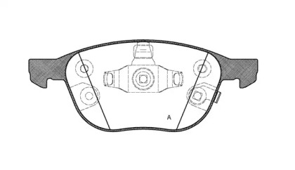 Комплект тормозных колодок OPEN PARTS BPA1082.12