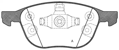 Комплект тормозных колодок OPEN PARTS BPA1082.30