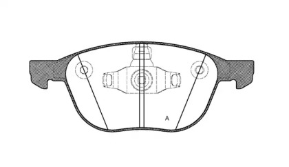 Комплект тормозных колодок OPEN PARTS BPA1082.50