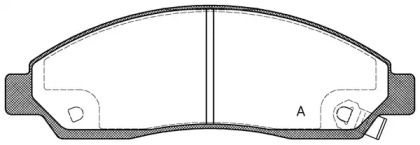 Комплект тормозных колодок OPEN PARTS BPA1098.14