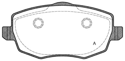 Комплект тормозных колодок OPEN PARTS BPA1099.00