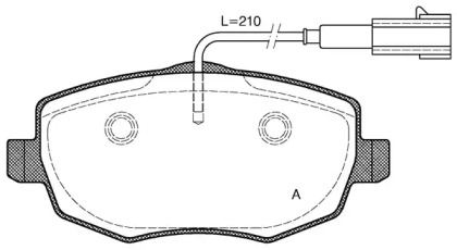 Комплект тормозных колодок OPEN PARTS BPA1099.01