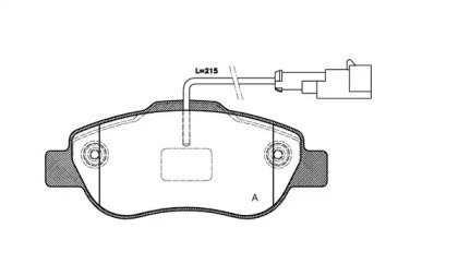 Комплект тормозных колодок OPEN PARTS BPA1100.21