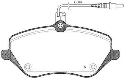 Комплект тормозных колодок OPEN PARTS BPA1101.04