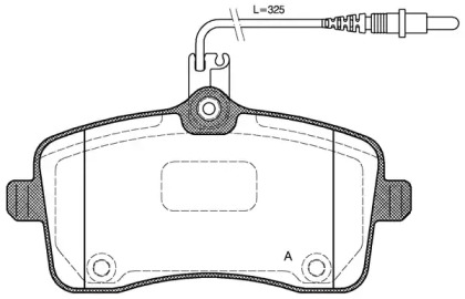 Комплект тормозных колодок OPEN PARTS BPA1102.04