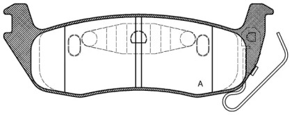 Комплект тормозных колодок OPEN PARTS BPA1106.10