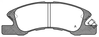 Комплект тормозных колодок OPEN PARTS BPA1111.02