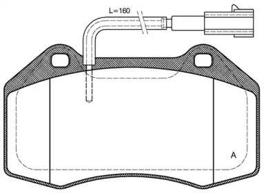 Комплект тормозных колодок OPEN PARTS BPA1113.12