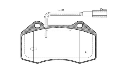 Комплект тормозных колодок OPEN PARTS BPA1113.22