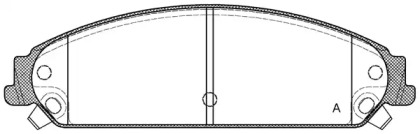 Комплект тормозных колодок OPEN PARTS BPA1128.08