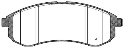 Комплект тормозных колодок OPEN PARTS BPA1129.01