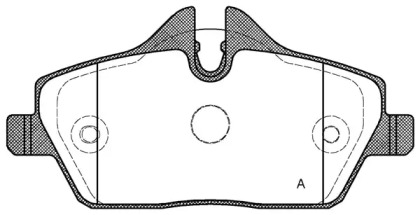 Комплект тормозных колодок OPEN PARTS BPA1131.10