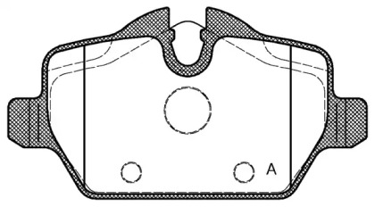 Комплект тормозных колодок OPEN PARTS BPA1132.00