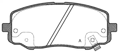 Комплект тормозных колодок OPEN PARTS BPA1133.12