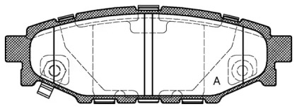 Комплект тормозных колодок OPEN PARTS BPA1136.01