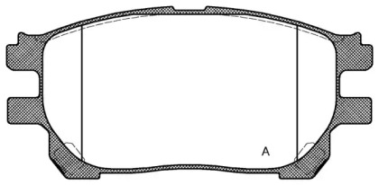 Комплект тормозных колодок OPEN PARTS BPA1143.00