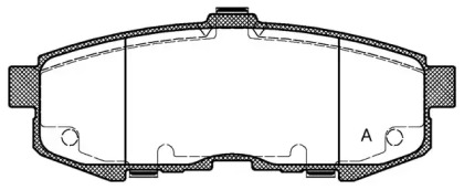 Комплект тормозных колодок OPEN PARTS BPA1160.00