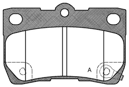 Комплект тормозных колодок OPEN PARTS BPA1181.02