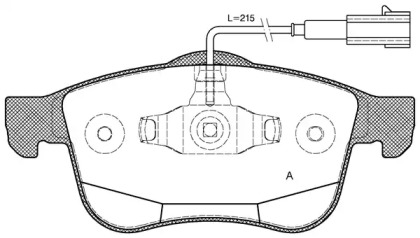 Комплект тормозных колодок OPEN PARTS BPA1183.12