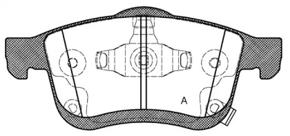 Комплект тормозных колодок OPEN PARTS BPA1183.42